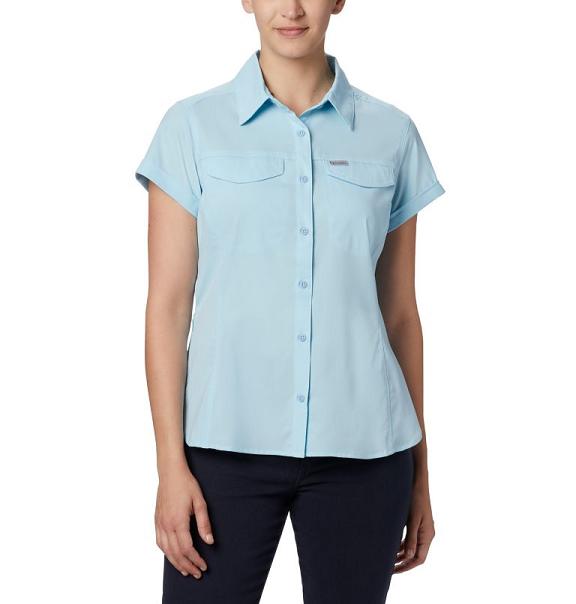 Columbia Silver Ridge Shirts Blue For Women's NZ71568 New Zealand